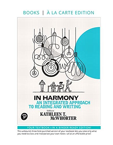 In Harmony: Reading and Writing [Loose Leaf] McWhorter, Kathleen