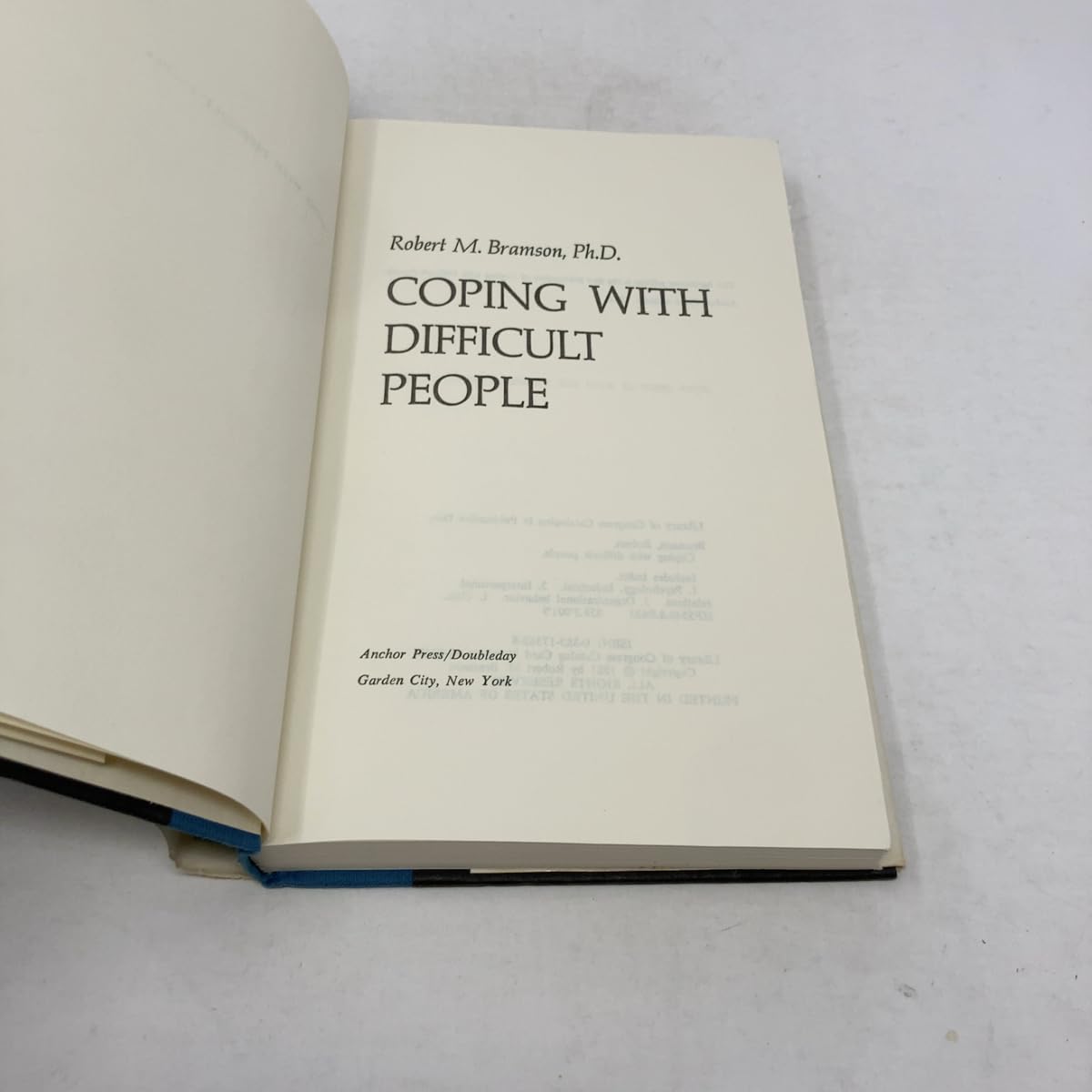 Coping with Difficult People used book depot
