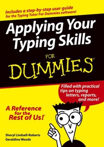 Applying Your Typing Skills for Dummies [Paperback] sheryllindsellroberts