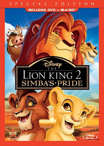 The Lion King II: Simba's Pride (Two-Disc Blu-ray/DVD Combo in DVD packaging) used book depot