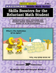 Masterminds Riddle Math for Middle Grades: Skills Boosters for the Reluctant Math Student: Reproducible Skill Builders and Higher Order Thinking Activities Based on NCTM Standards used book depot