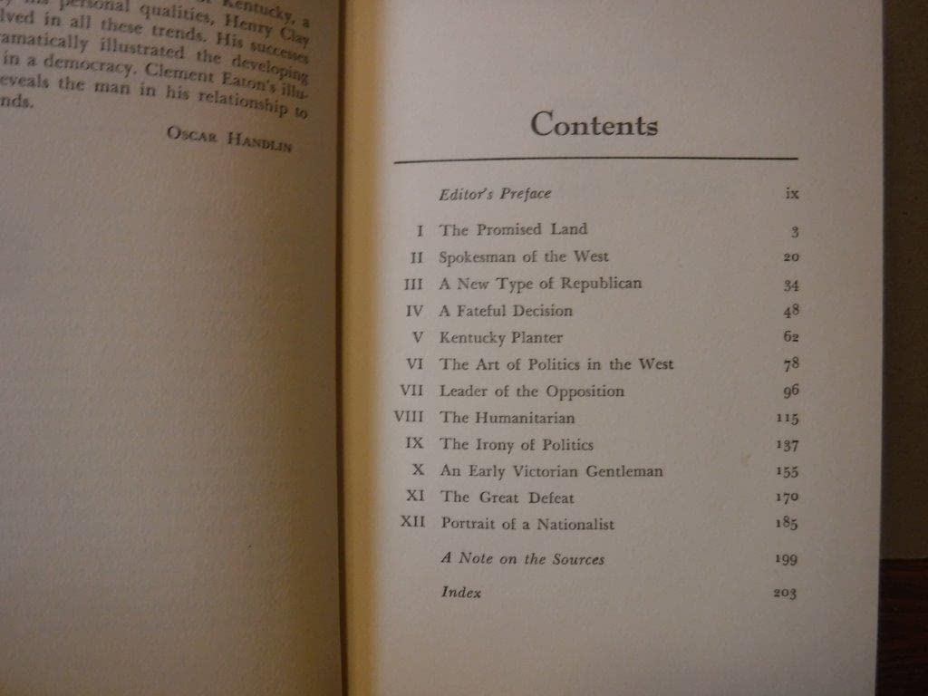 Henry Clay and the Art of American Politics used book depot