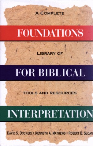 Foundations For Biblical Interpretation used book depot