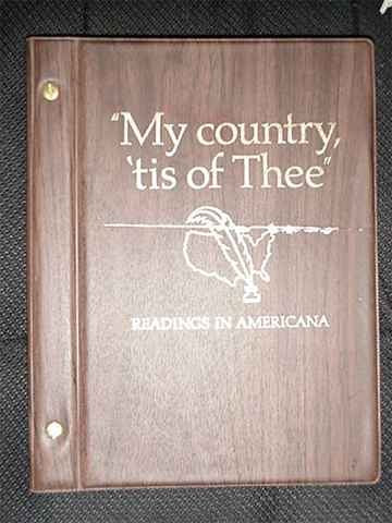 My Country Tis of Thee: Readings in Americana used book depot