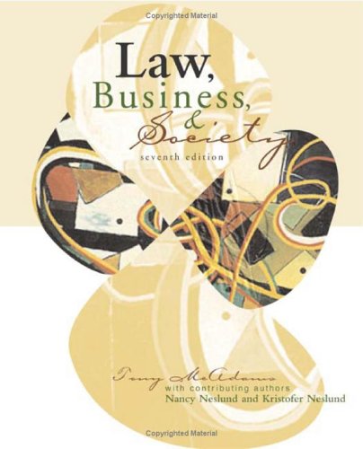 Law, Business, and Society used book depot