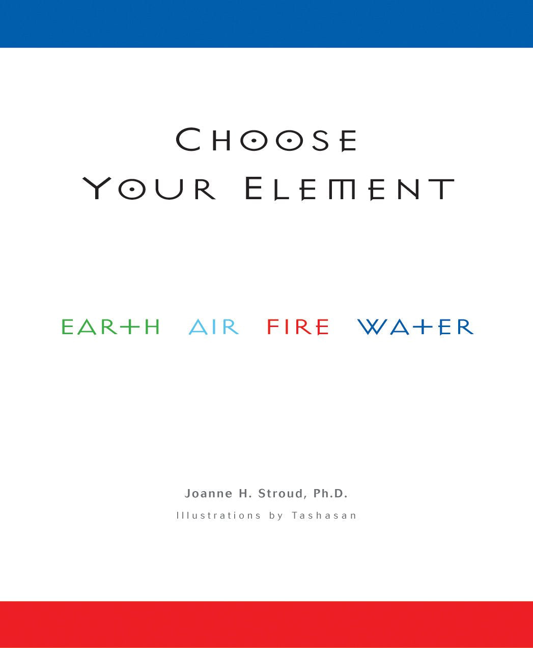 Choose Your Element - Earth, Air, Fire, Water (4 books /slip case) used book depot