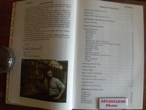 Hornady Handbook of Cartridge Reloading Volume 1. Rifle - Pistol Fourth Edition. 1991. (volume 1) used book depot