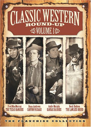 Classic Western Round-Up, Vol. 1 (The Texas Rangers / Canyon Passage / Kansas Raiders / The Lawless Breed) used book depot