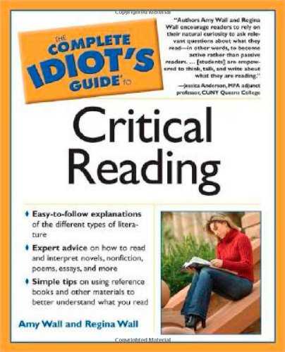 The Complete Idiot's Guide to Critical Reading used book depot