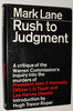 Rush to Judgment [Hardcover] Lane, Mark