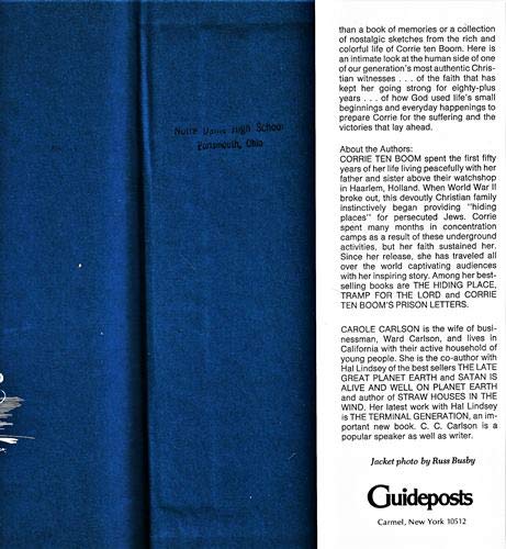 In My Father's House: The Years Before "The Hiding Place" 1St edition by Corrie Ten Boom (1976) Hardcover