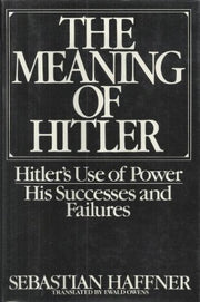 The Meaning of Hitler used book depot