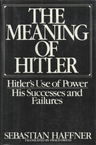 The Meaning of Hitler used book depot