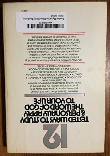 Twelve Dynamic Bible Study Methods used book depot