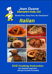 Italian / Gluten & Dairy-Free, Low Cholesterol Cooking Instruction on DVD used book depot