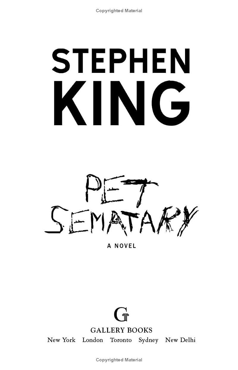 Pet Semetary used book depot