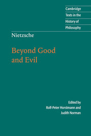 Nietzsche: Beyond Good and Evil: Prelude to a Philosophy of the Future (Cambridge Texts in the History of Philosophy) used book depot