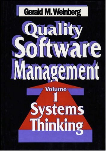 Quality Software Management: Systems Thinking used book depot