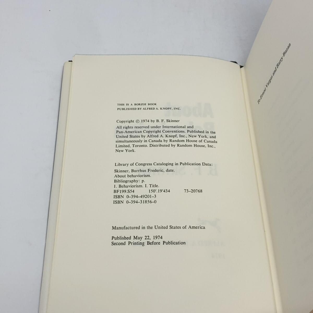 About Behaviorism used book depot