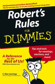 Robert's Rules For Dummies used book depot
