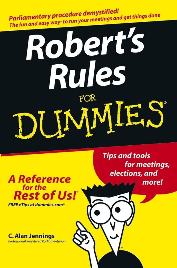 Robert's Rules For Dummies used book depot
