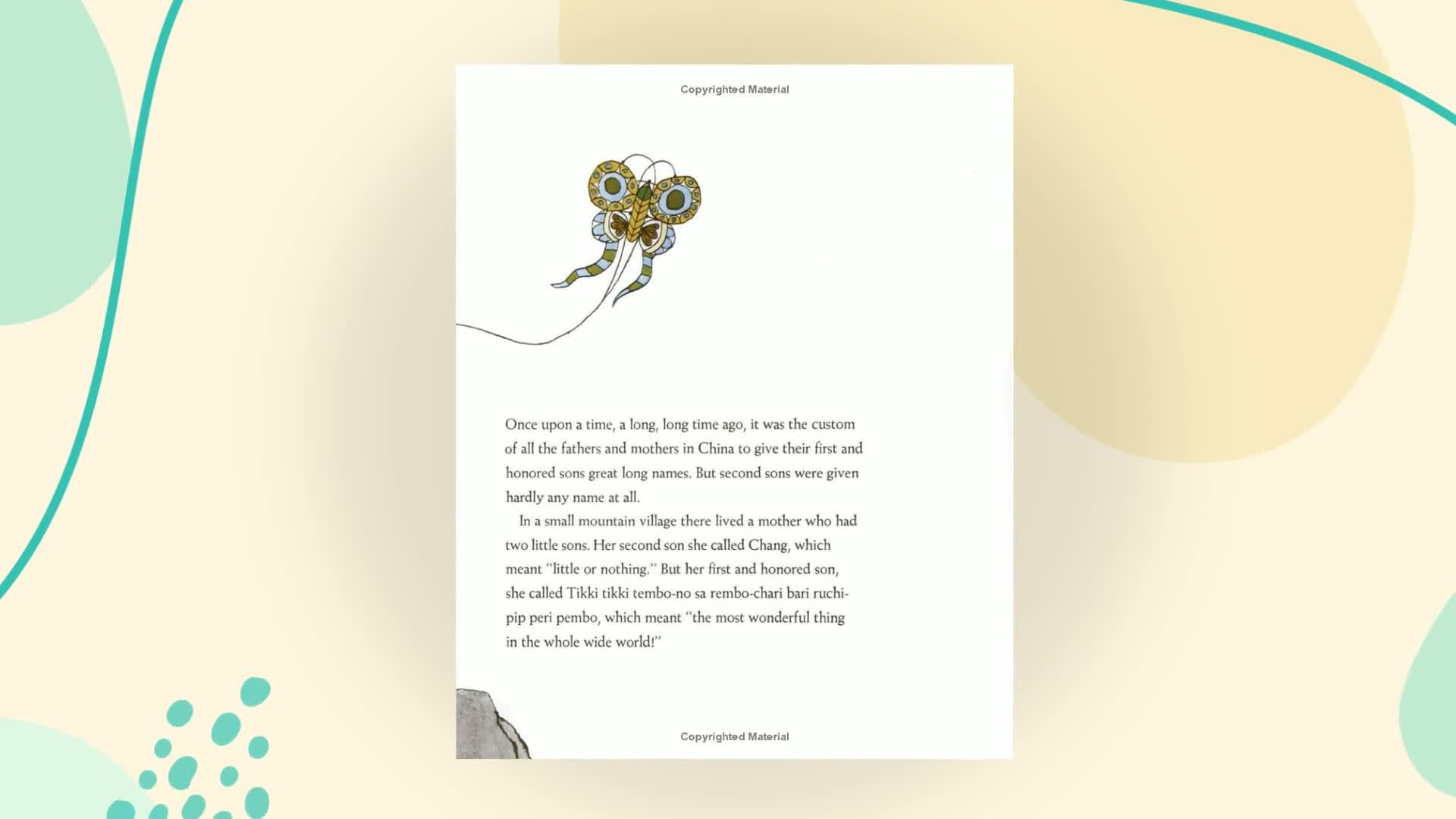 Tikki Tikki Tembo used book depot