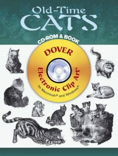 Old-Time Cats CD-ROM and Book (Dover Electronic Clip Art) used book depot