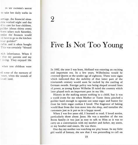 In My Father's House: The Years Before "The Hiding Place" 1St edition by Corrie Ten Boom (1976) Hardcover