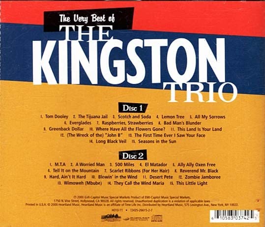 The Very Best Of The Kingston Trio used book depot