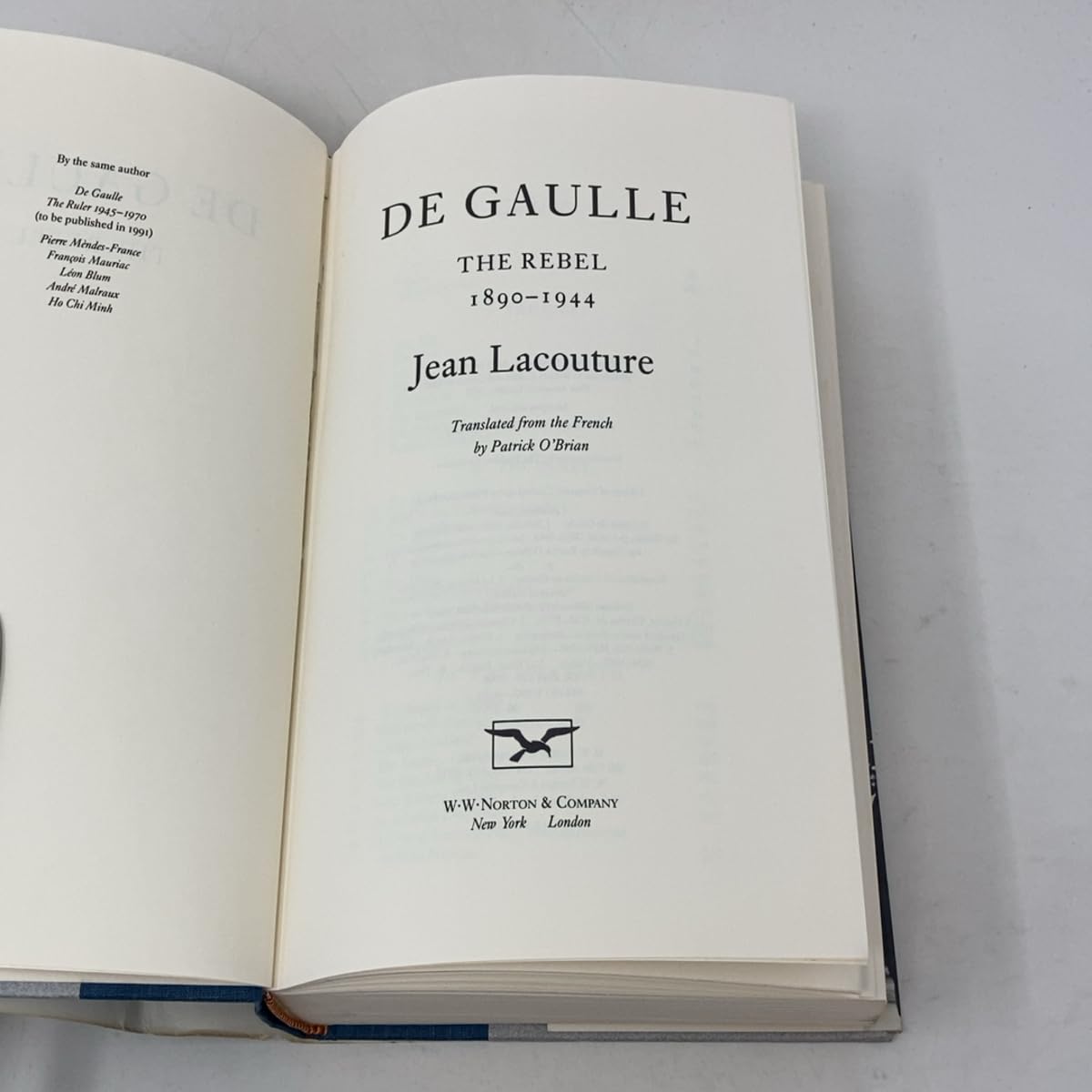 De Gaulle: The Rebel, 1890-1944 used book depot