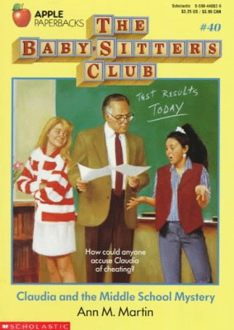 Claudia and the Middle School Mystery (Baby-Sitters Club, 40) used book depot