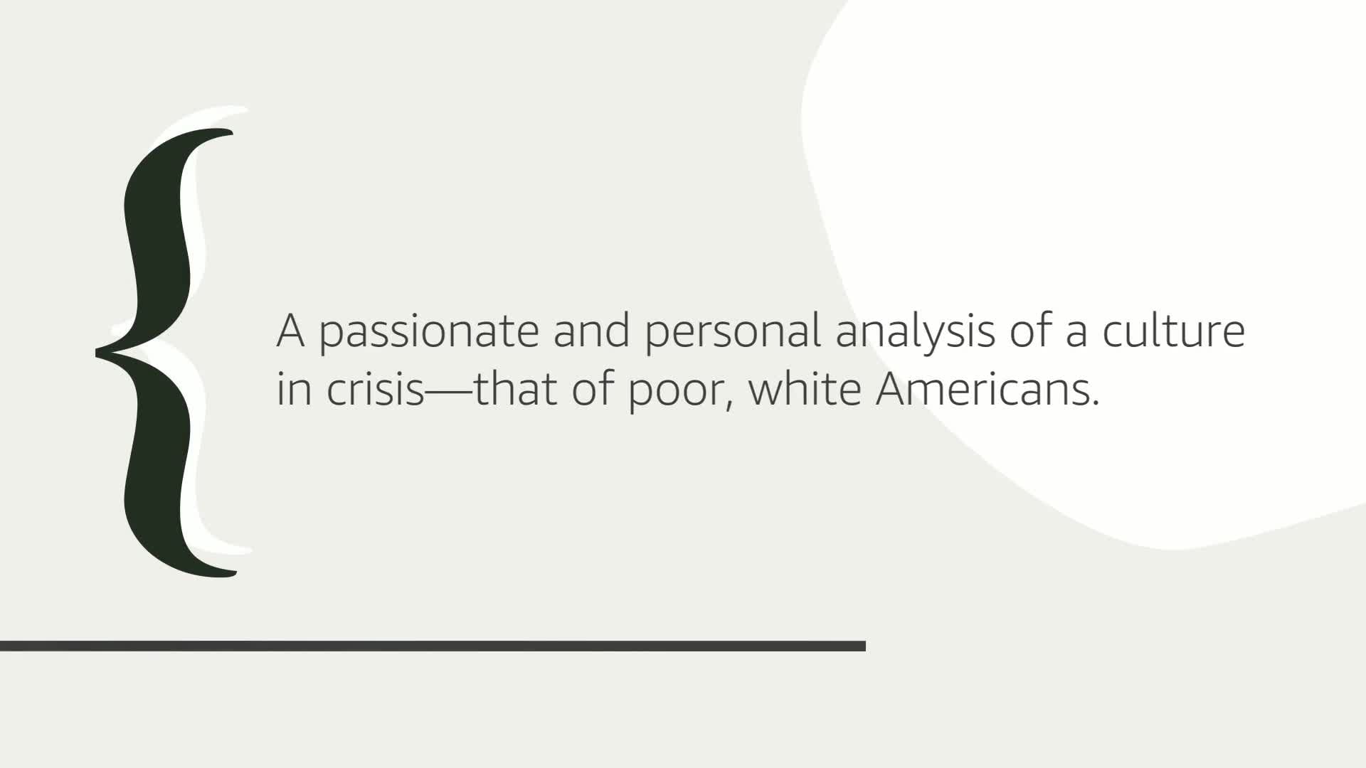 Hillbilly Elegy: A Memoir of a Family and Culture in Crisis used book depot