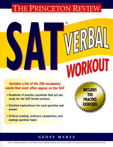 Princeton Review: SAT Verbal Workout used book depot