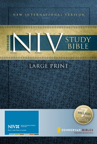 Zondervan NIV Study Bible, Large Print used book depot