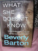 What She Doesnt Know [Hardcover] Beverly Barton