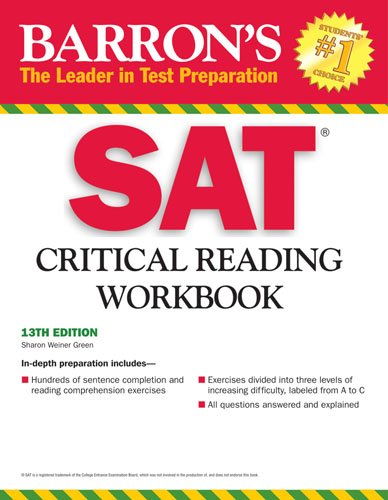 Barron's Sat Critical Reading (Barron's: the Leader in Test Preparation) used book depot