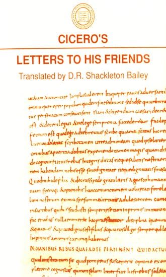 Cicero's Letters to His Friends (Society for Classical Studies Classical Resources)