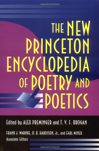 The New Princeton Encyclopedia of Poetry and Poetics used book depot