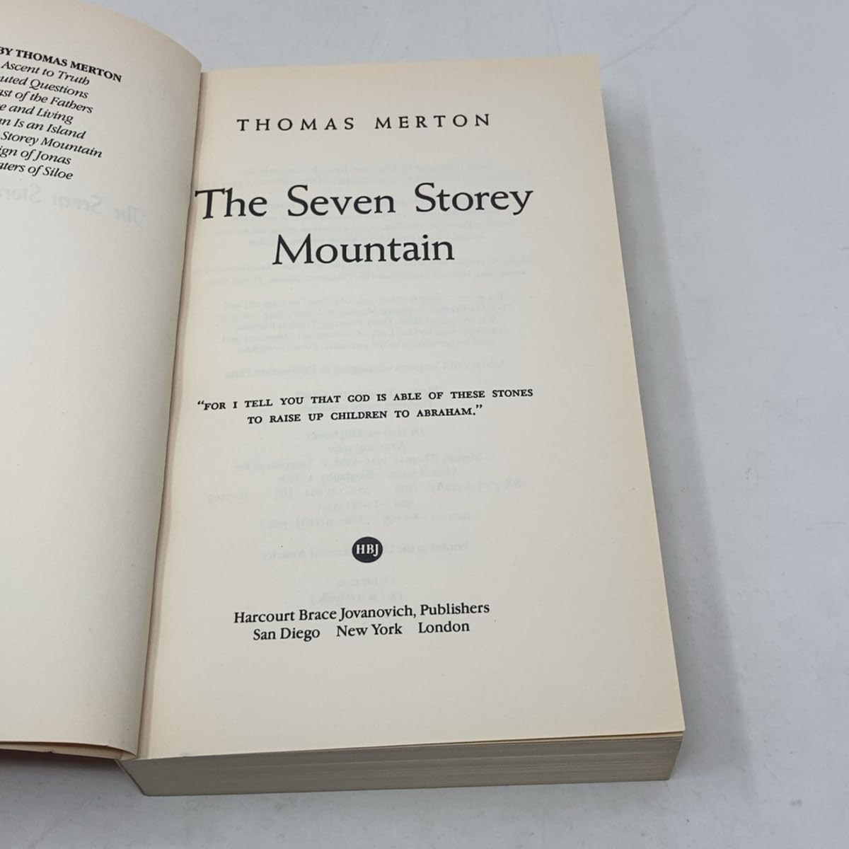 The Seven Storey Mountain (Harvest/HBJ Book)