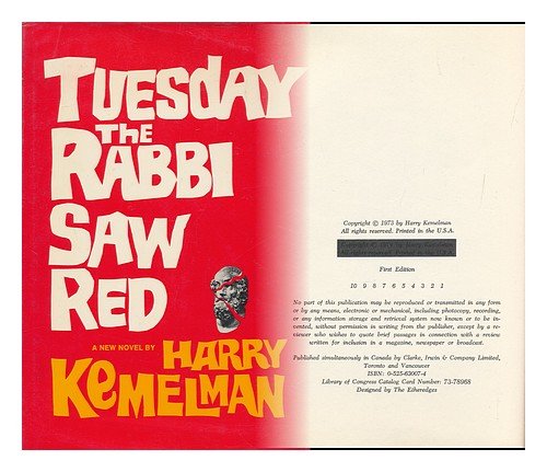 Tuesday, the Rabbi Saw Red used book depot