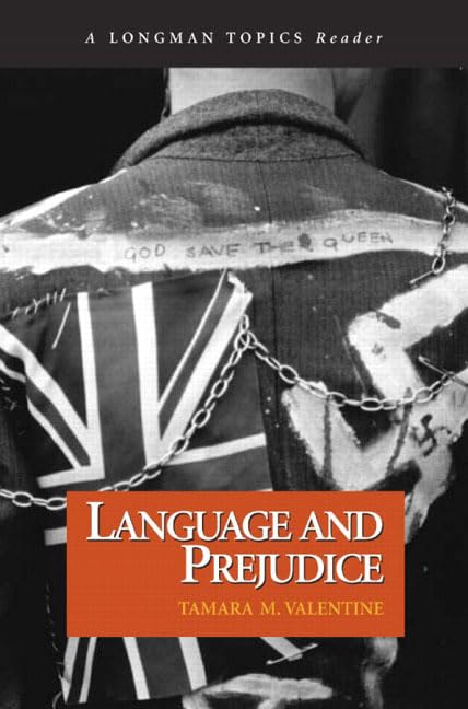 Language and Prejudice, A Longman Topics Reader used book depot