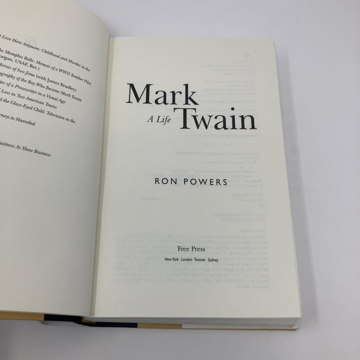 Mark Twain: A Life