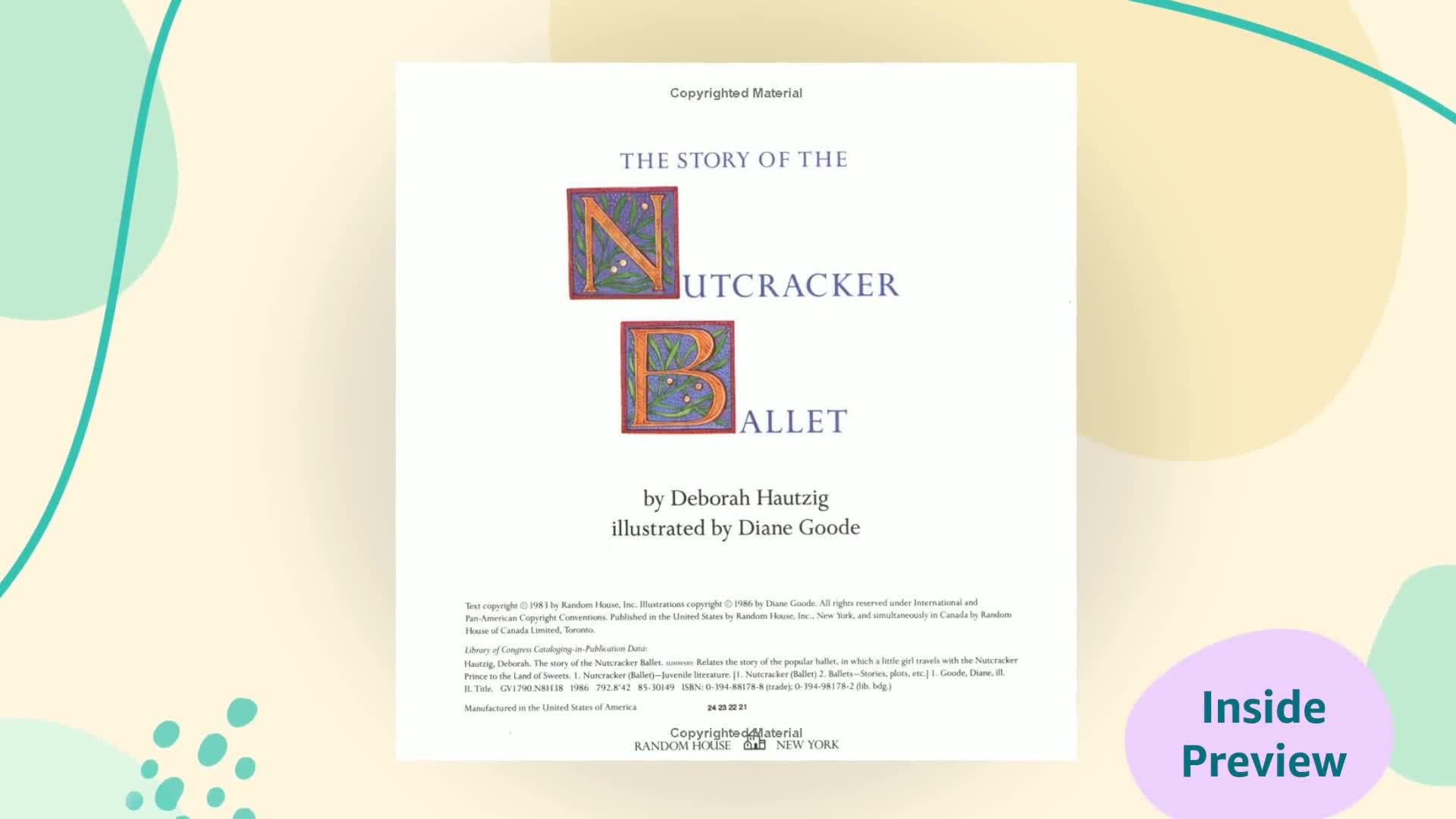 The Story Of The Nutcracker Ballet (A Random House Pictureback) used book depot