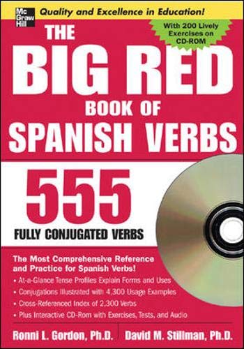 The Big Red Book of Spanish Verbs (Book w/CD-ROM): 555 Verbs Fully Conjugated used book depot