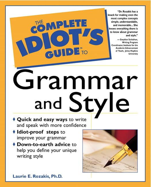 The Complete Idiot's Guide to Grammar and Style used book depot