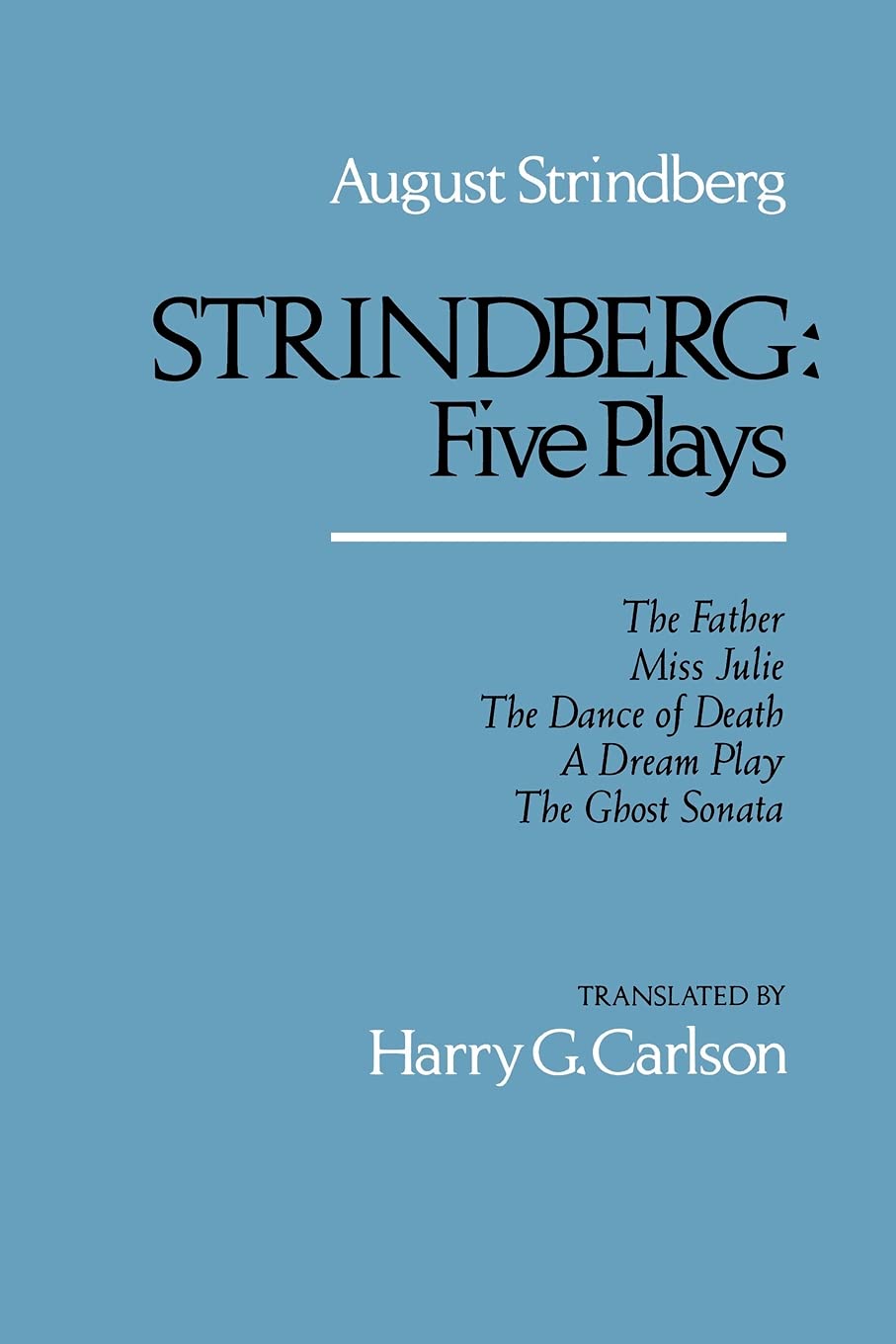 Strindberg: Five Plays used book depot