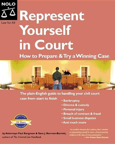 Represent Yourself In Court: How to Prepare & Try a Winning Case used book depot