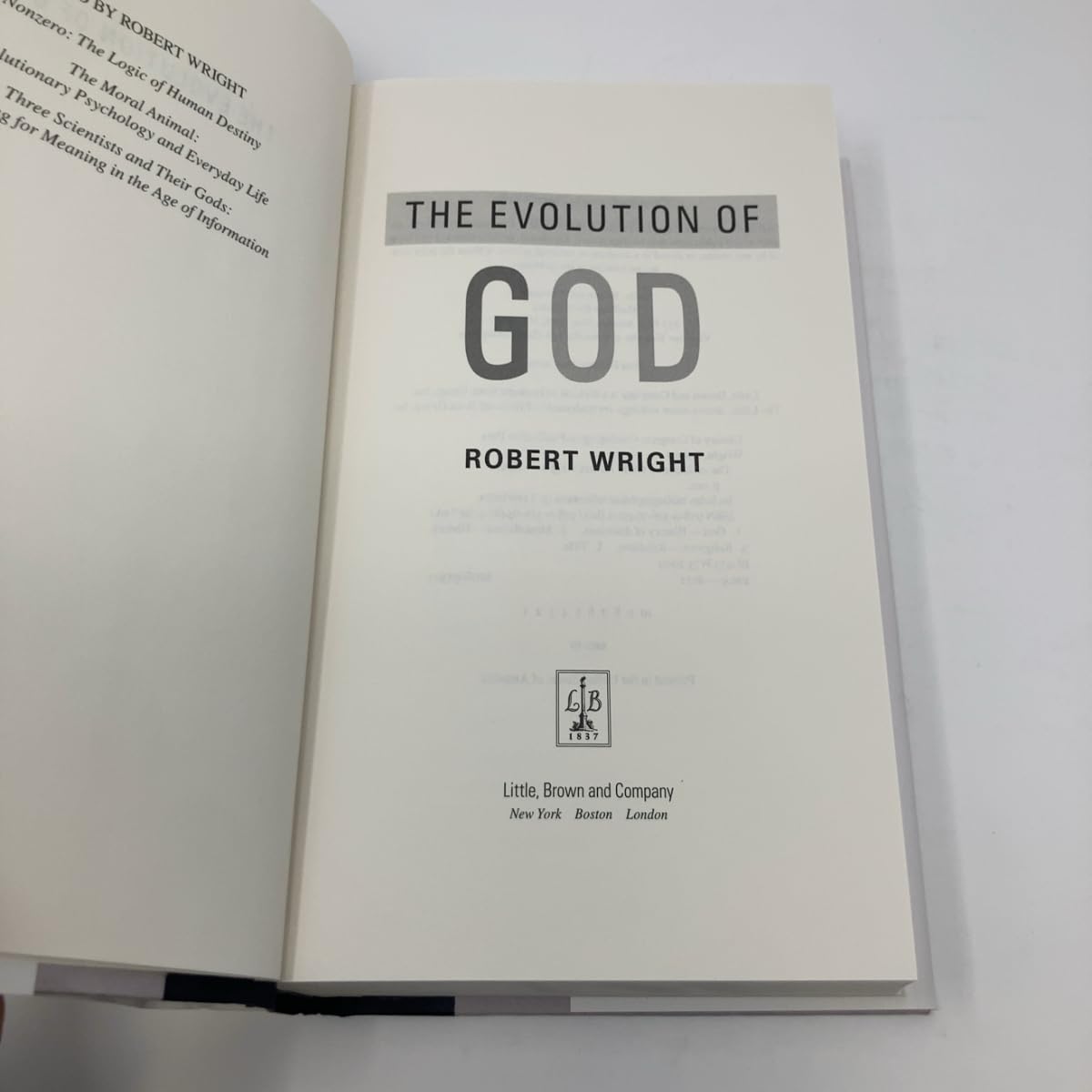 The Evolution of God used book depot