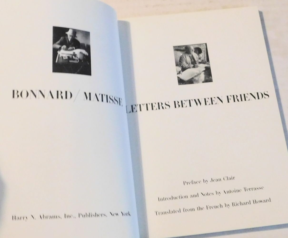 Bonnard/Matisse: Letters Between Friends used book depot