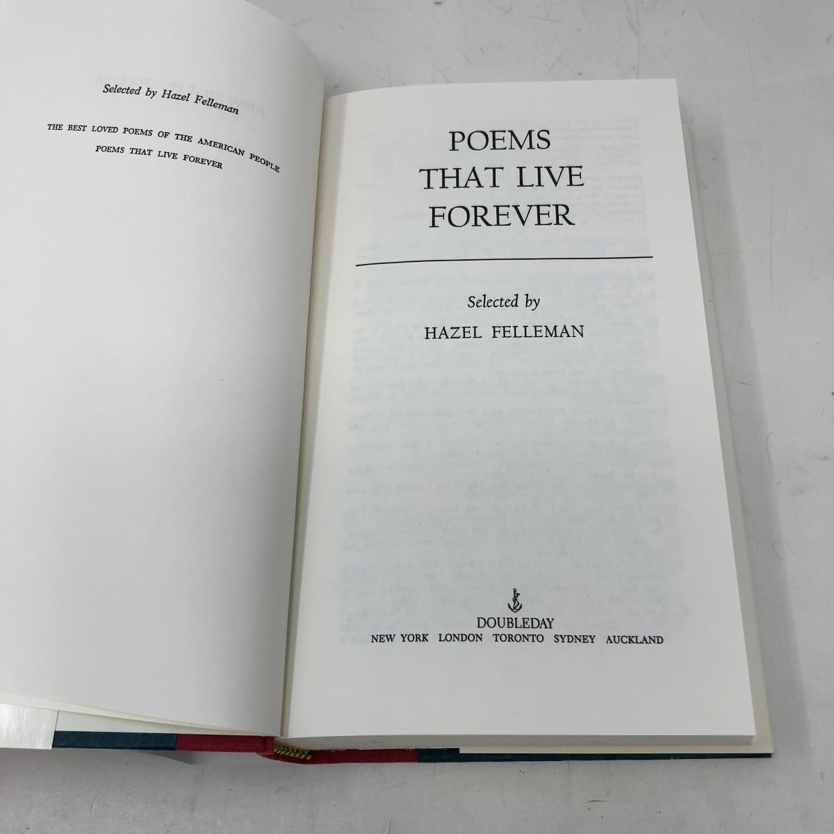 Poems That Live Forever used book depot